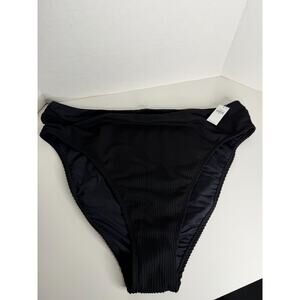 NEW Old Navy Womens Black 3X Bikini Bottoms Ribbed